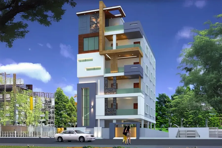AM Crystal residential apartments in Mithila Nagar, Hyderabad