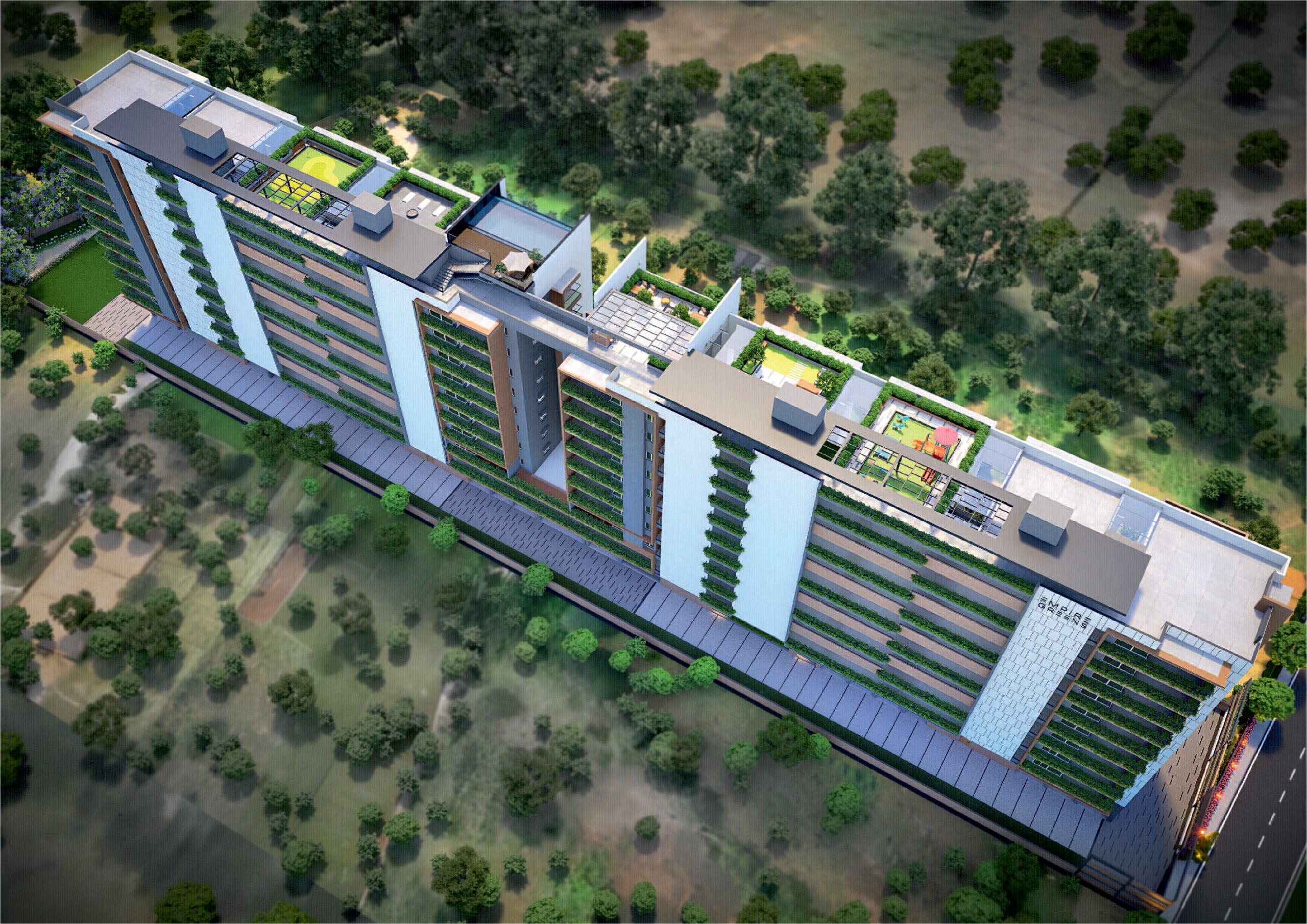 Empire Greens 9 floors side view