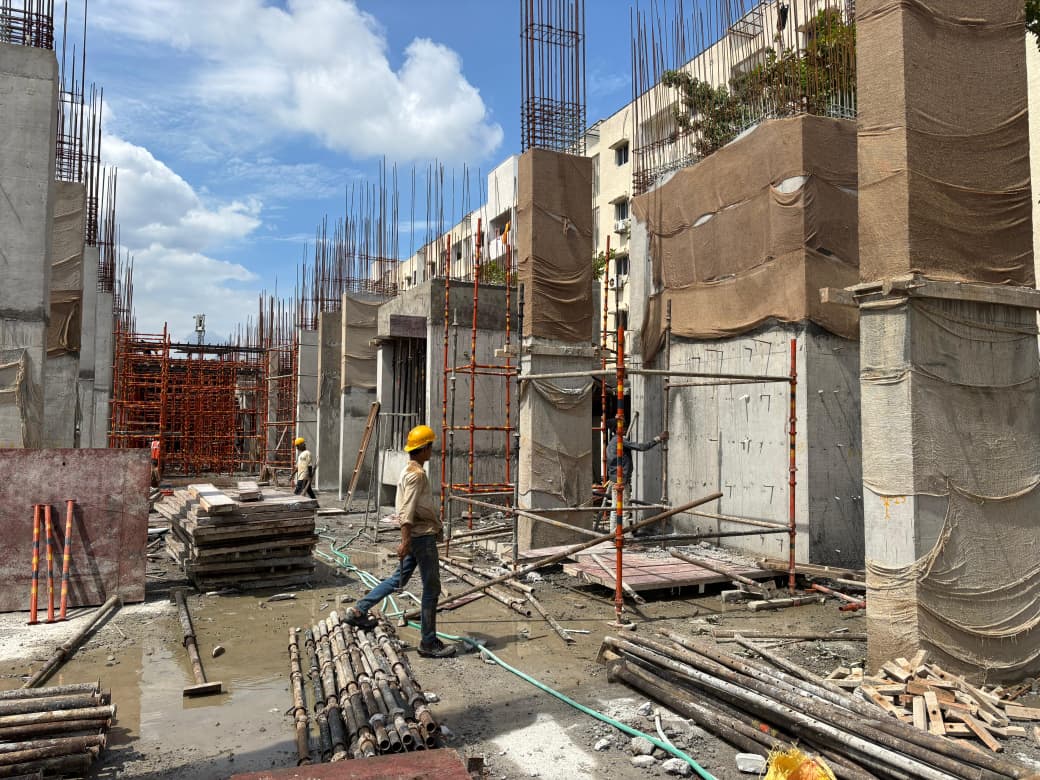 Construction phase 2 — Slab work