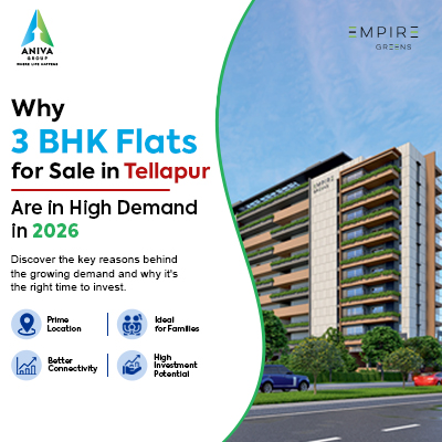 Why 3 BHK Flats for Sale in Tellapur Are in High Demand in 2026